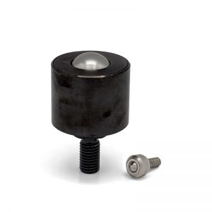 Solid ball caster - ball units without collar with threaded pin